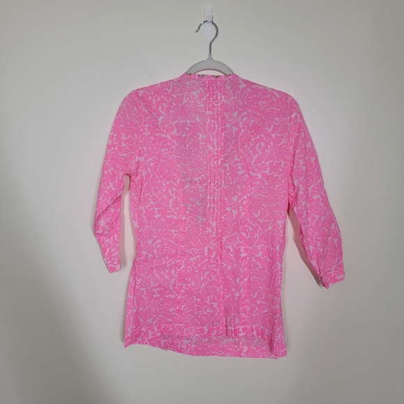 Lilly Pulitzer Sarasota Tunic Cosmic Pink Medium 100% Cotton - Picture 4 of 4